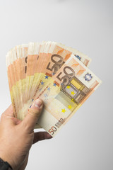 Money is important for everybody make us financial freedom, euro banknotes , us dollar banknotes,