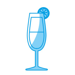 cocktail drink icon over white background. vector illlustration
