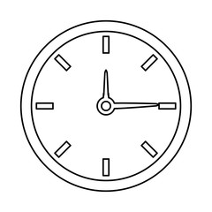 clock time watch hour date minute vector illustration