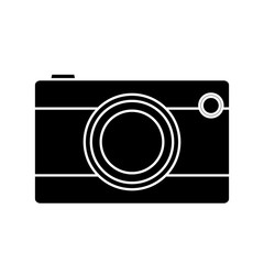photographic camera icon over white background. vector illlustration