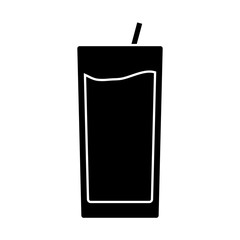 cocktail drink icon over white background. vector illlustration
