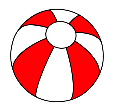 beach ball  vector symbol icon design.