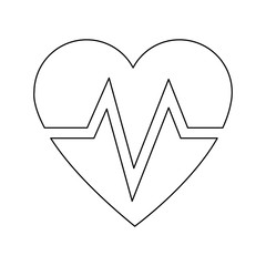 heart beat health care medical vector illustration