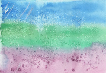 Colorful abstract watercolored background