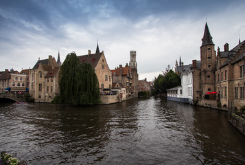 Obraz premium Rozenhoedkaai, Bruges, Belgium