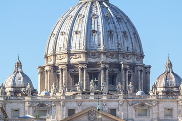 St. Peter's Basilica, Vatican City, Italy - obrazy, fototapety, plakaty