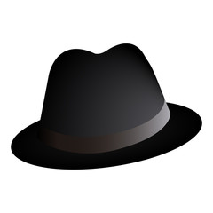 Isolated elegant hat
