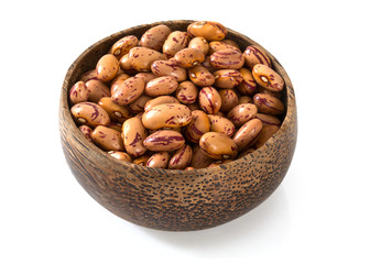 pinto beans isolated on white background