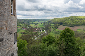 Obraz premium German Countryside on a Cloudy Spring Day