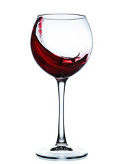 Glass of red wine