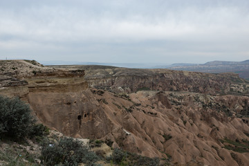 landscape of Cappadocia valley