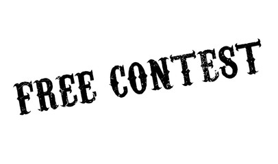 Free Contest rubber stamp. Grunge design with dust scratches. Effects can be easily removed for a clean, crisp look. Color is easily changed.