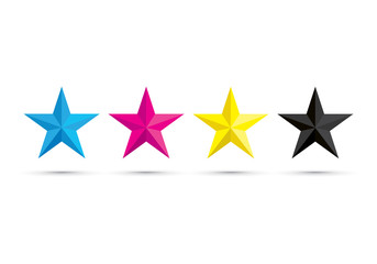 cmyk star icons