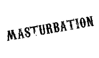 Masturbation rubber stamp. Grunge design with dust scratches. Effects can be easily removed for a clean, crisp look. Color is easily changed.