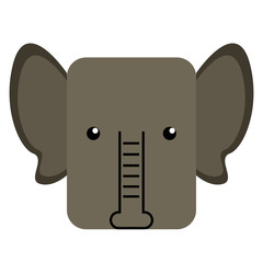Isolated abstract elephant