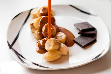Bananes au caramel