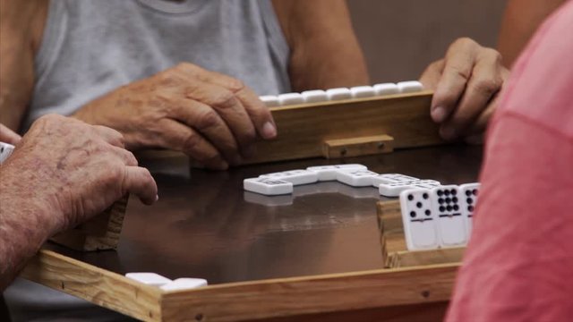 Street domino players