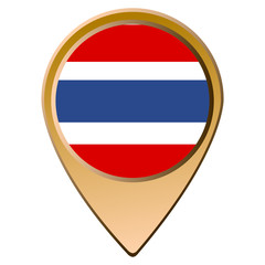 Isolated Thai flag