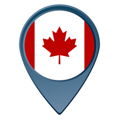 Obraz premium Isolated Canadian flag