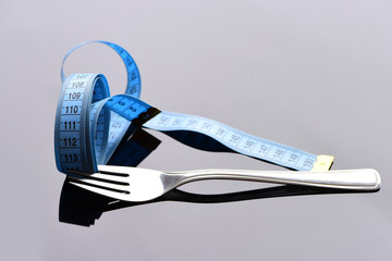 Concept of healthy and low calorie diet