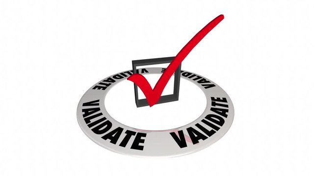 Validate Check Mark Box Confirm Verify Approve 3d Animation