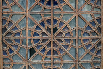 Patterns window wood glass