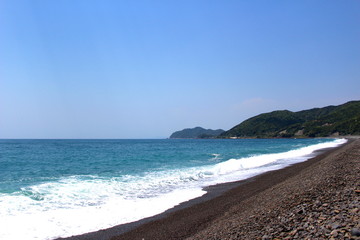 Fototapeta na wymiar Wakayama ENJUGAHAMA Beach.