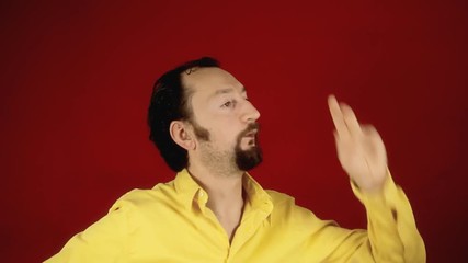 A funny ugly man making amateurish moves on the dance floor. Feeling cool, acting fool.
