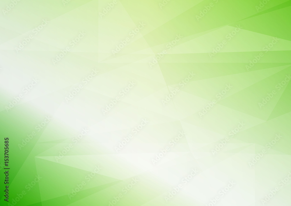 Poster abstract vector light green triangular background with copy space