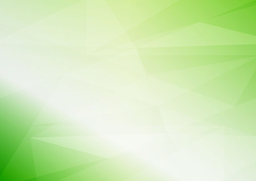 Abstract vector light green triangular background with copy space