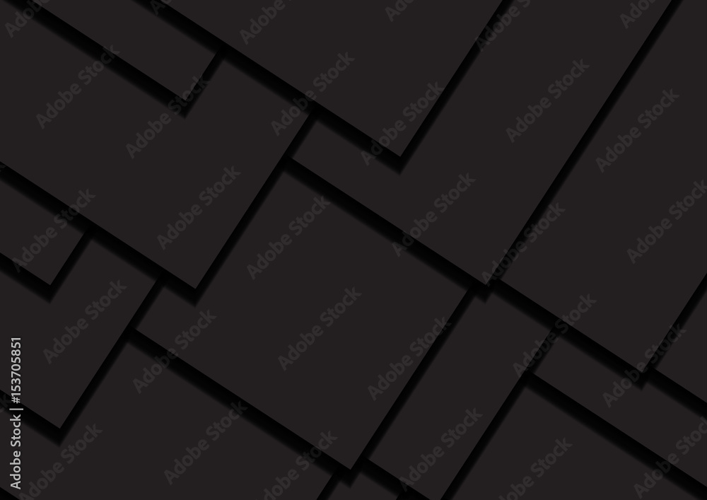 Poster black background abstract vector square overlap concept design