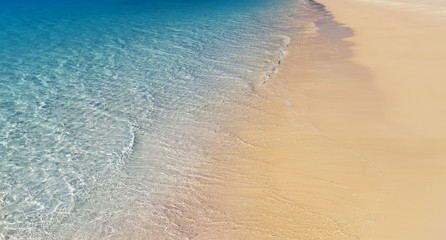 Fototapeta na wymiar Shallow Sea water texture panoramic view