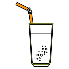 juice fruit glass icon vector illustration design