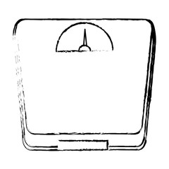 scale balance gym isolated icon vector illustration design