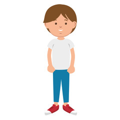 young man avatar character vector illustration design
