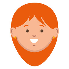 beautiful and young woman character vector illustration design