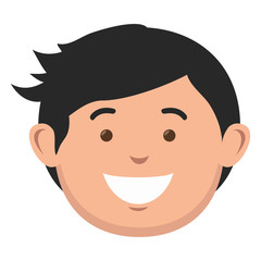 young man avatar character vector illustration design
