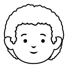 little boy avatar character vector illustration design