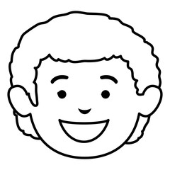 little boy avatar character vector illustration design