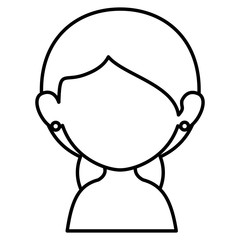 beautiful and young woman shirtless character vector illustration design