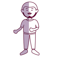 young man avatar character vector illustration design