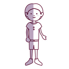 little boy avatar character vector illustration design