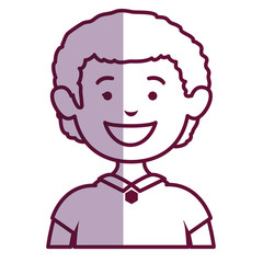 young man avatar character vector illustration design