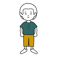 little boy avatar character vector illustration design