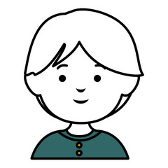 little boy avatar character vector illustration design