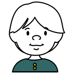 little boy avatar character vector illustration design