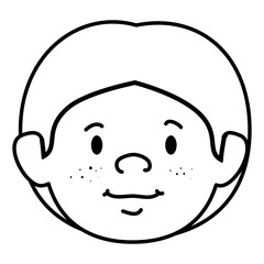 little boy avatar character vector illustration design