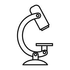 microscope laboratory isolated icon vector illustration design