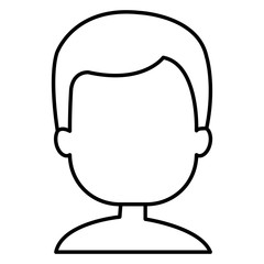 Fototapeta premium young man shirtless avatar character vector illustration design