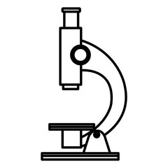 microscope laboratory isolated icon vector illustration design